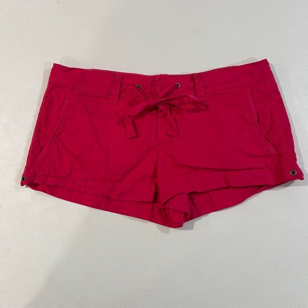 Vintage Y2K PINK Victoria’s Secret Hot Pink Cotton Drawstring Shorts | Size 10